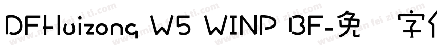 DFHuizong W5 WINP BF字体转换